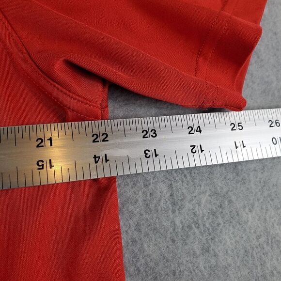 Under Armour Shirt Mens Large Red Toyota Loose Fit Heat Gear Employee Knit  Polo - Picture 8 of 12